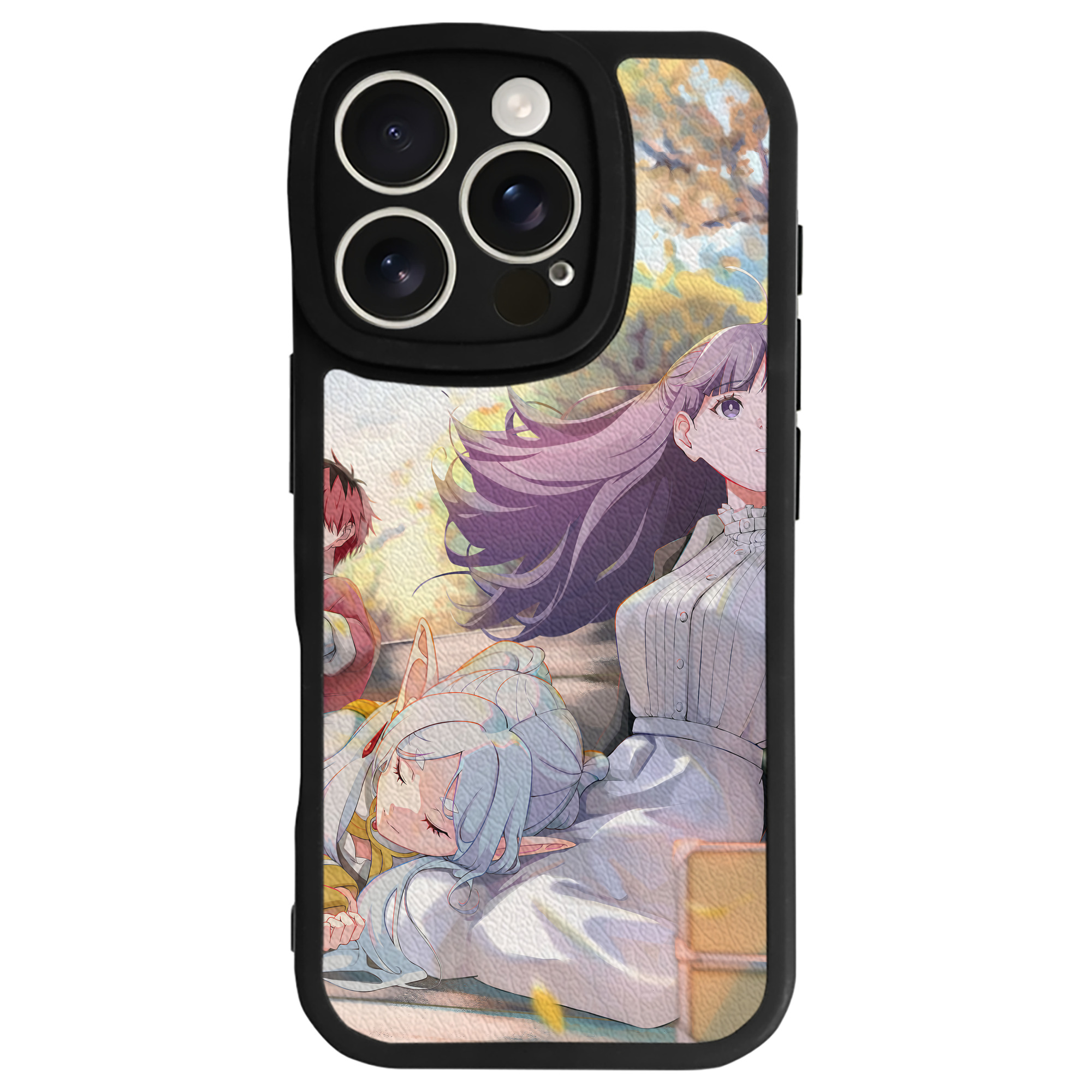（画像用） 葬送のフリーレン Frieren 【iPhone 16シリーズ対応】シリコンスマホケース（レザー調） 材質：シリコン